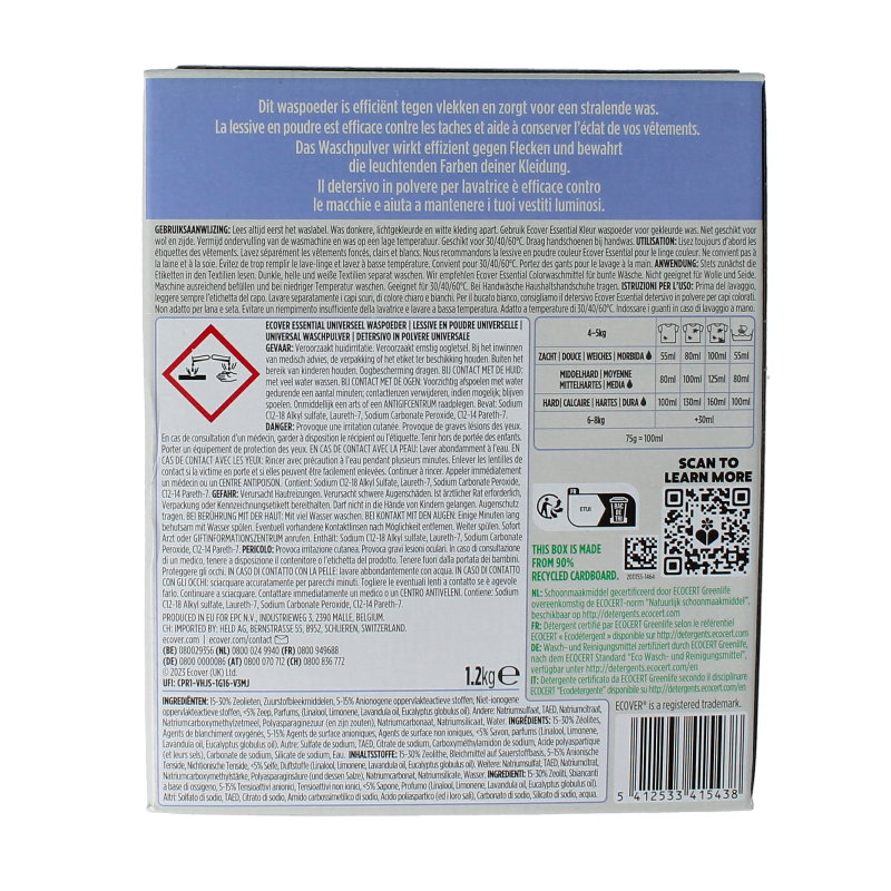 Ecover Essential waspoeder universal - Afbeelding 2
