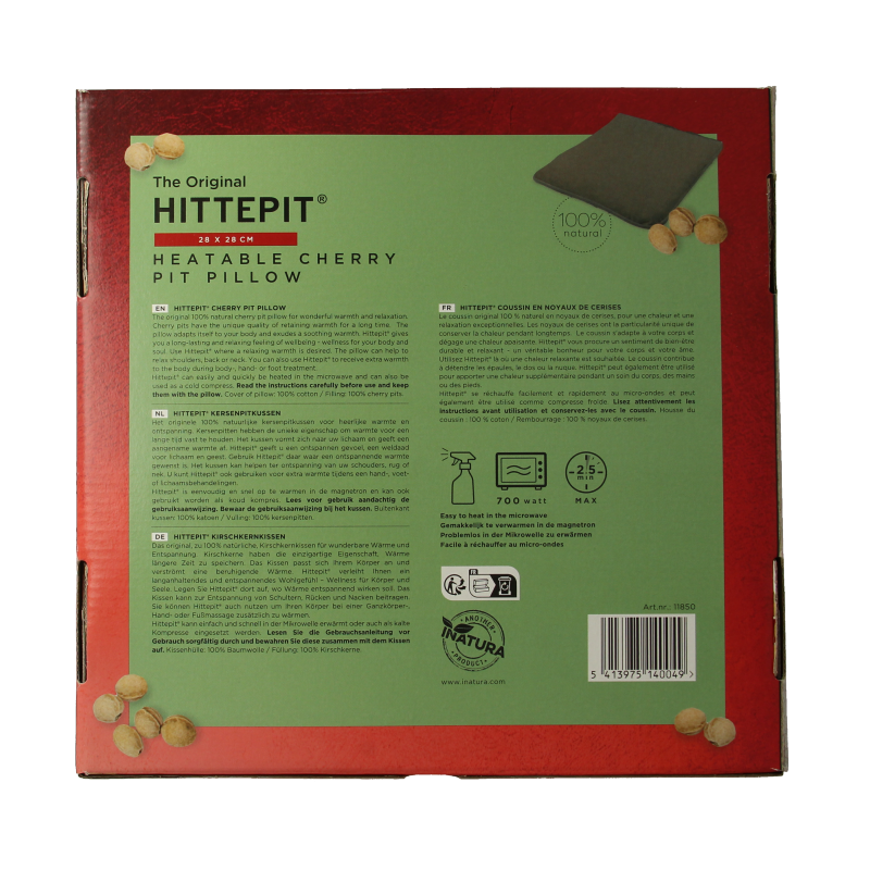 Hittepit Vierkant kersenpit eco - Afbeelding 3