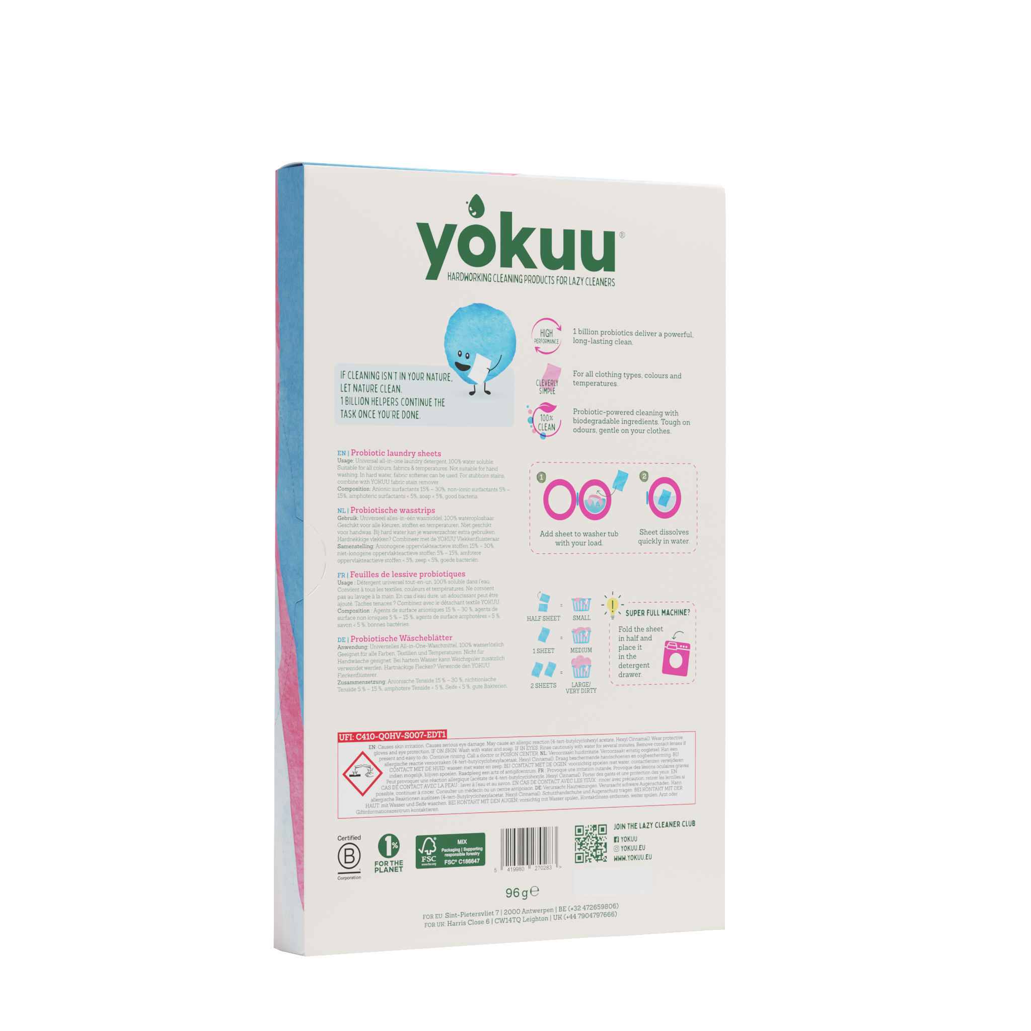 Yokuu Wasstrips 0% fragrance - Afbeelding 2