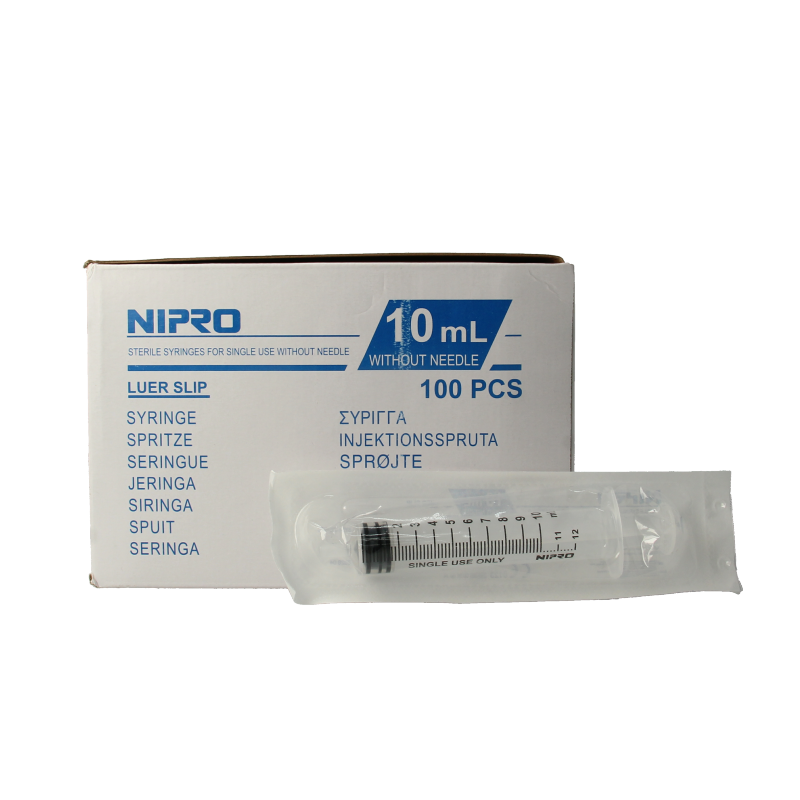 Nipro Injectiespuit luer 10ml 3-delig - Afbeelding 2