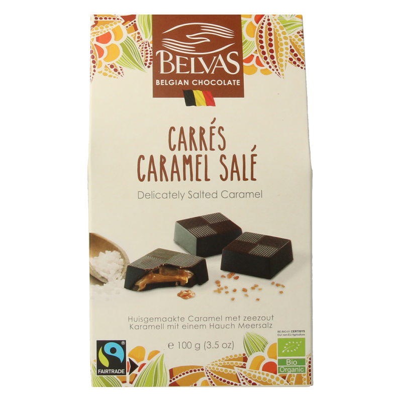 Belvas Puur met licht gezouten caramel bio