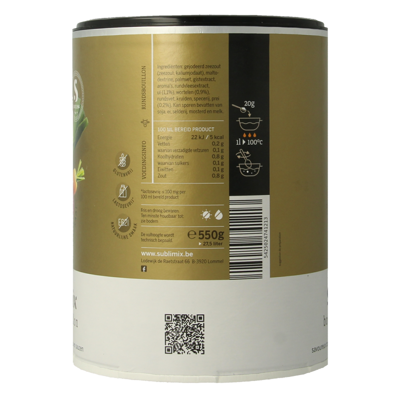 Sublimix Rundvleesbouillon glutenvrij - Afbeelding 3
