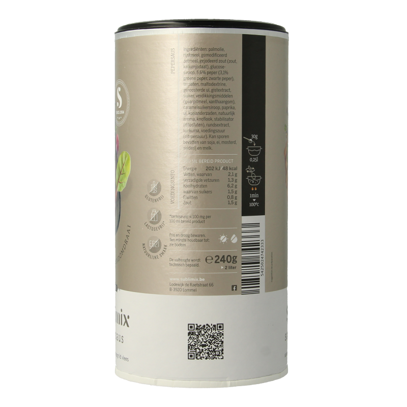 Sublimix Pepersaus glutenvrij - Afbeelding 4