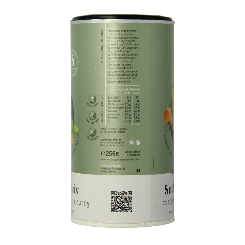 Sublimix Currysoep glutenvrij - Afbeelding 2