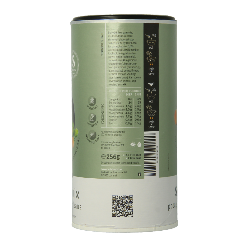 Sublimix Currysoep glutenvrij - Afbeelding 3