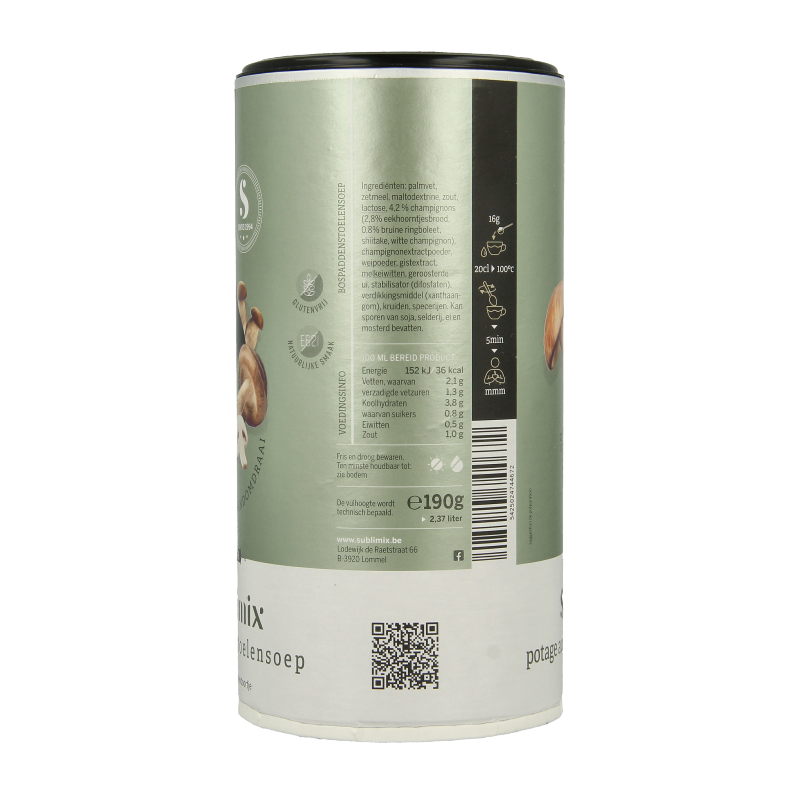 Sublimix Bospaddenstoelensoep glutenvrij - Afbeelding 2