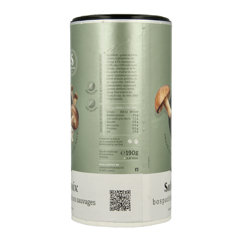 Sublimix Bospaddenstoelensoep glutenvrij - Afbeelding 4