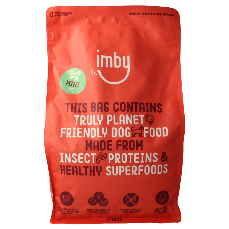 Imby Pet Food Hondenbrokken insecteneiwit extra klein 1-10kg