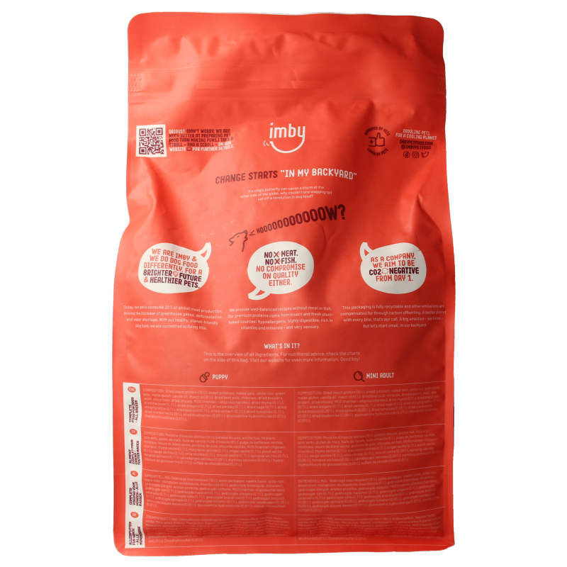 Imby Pet Food Hondenbrokken insecteneiwit extra klein 1-10kg - Afbeelding 3