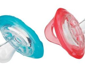 Nuby Natural flex cherry fopspeen 6-36 mnd groen/blauw