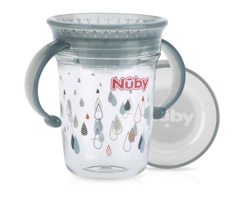 Nuby Wonder cup 240ml grijs 6+ maanden