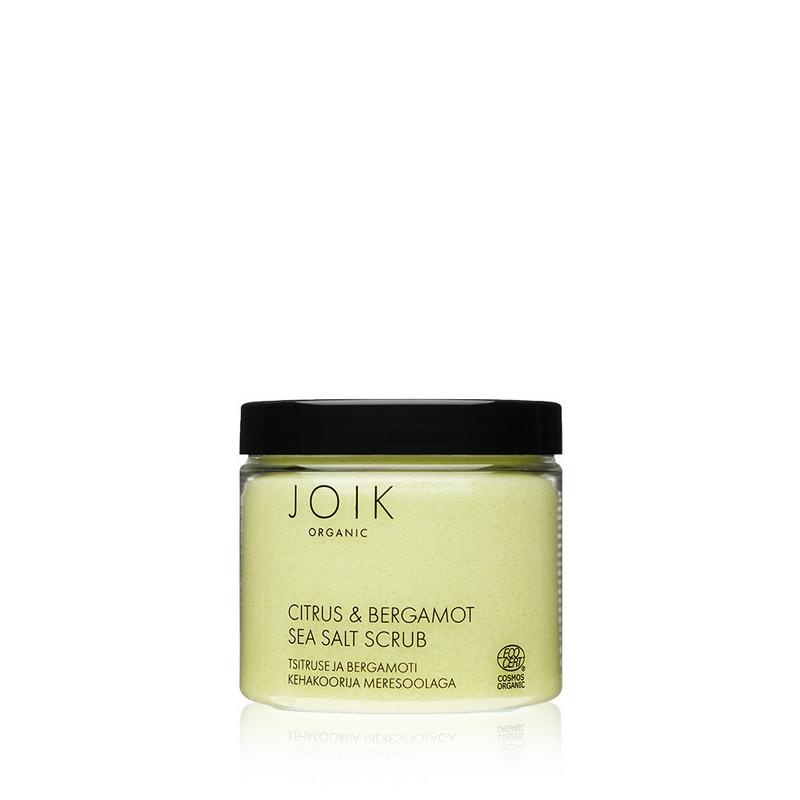 Joik Organics Citrus & bergamot sea salt scrub organic vegan