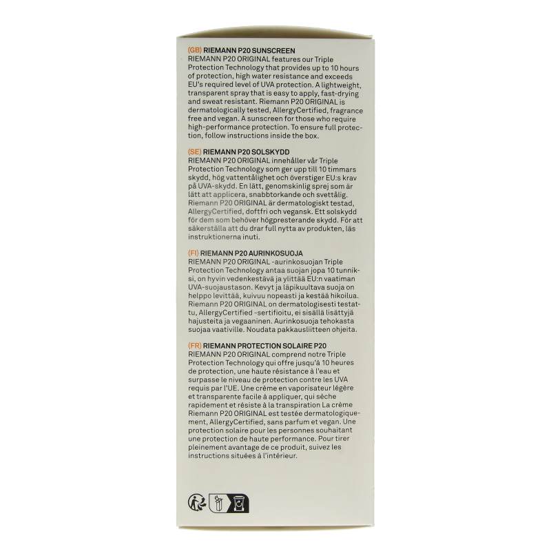 P20 Original spray SPF50+ - Afbeelding 3