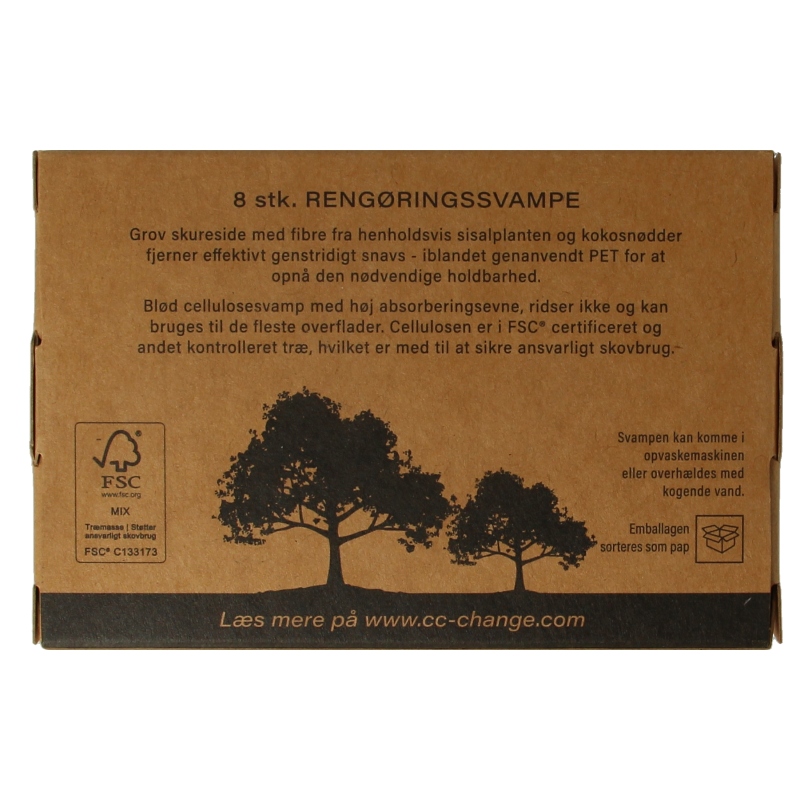 CC Hansen Kleine schuursponsjes plantenvezels uit kokosnoot - Afbeelding 3