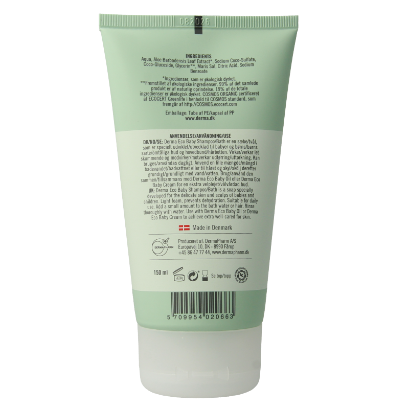 Derma Eco Baby shampoo/bad - Afbeelding 2