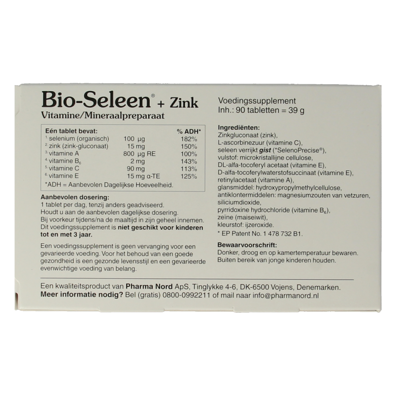 Pharma Nord Bio seleen & zink - Afbeelding 2