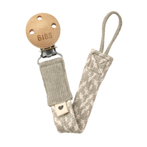 Bibs Pacifier clip sand/ivory