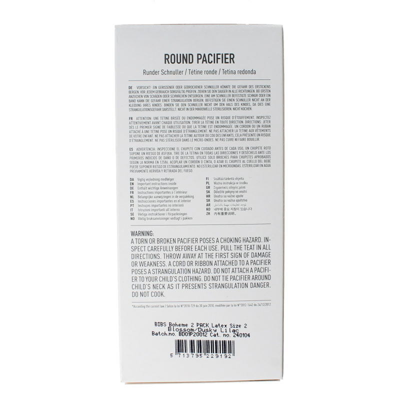 Bibs Fopspeen maat 2 blossom lila - Afbeelding 3