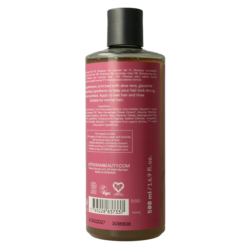 Urtekram Shampoo rozen normaal haar - Afbeelding 2