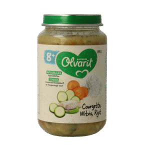 Olvarit Courgette witvis rijst 8M13