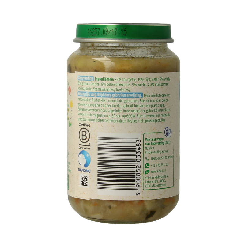 Olvarit Courgette witvis rijst 8M13 - Afbeelding 2