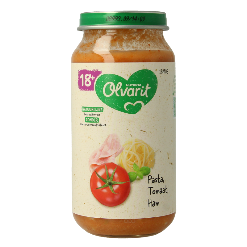 Olvarit Pasta tomaat ham 18M03