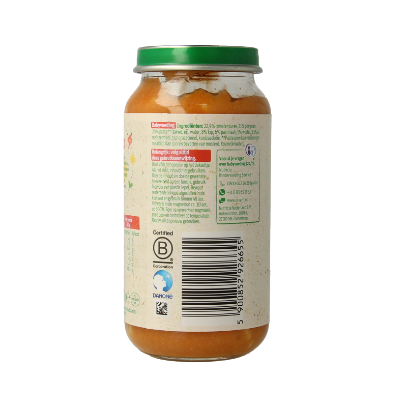 Olvarit Pompoen kip pasta 12M06 - Afbeelding 2