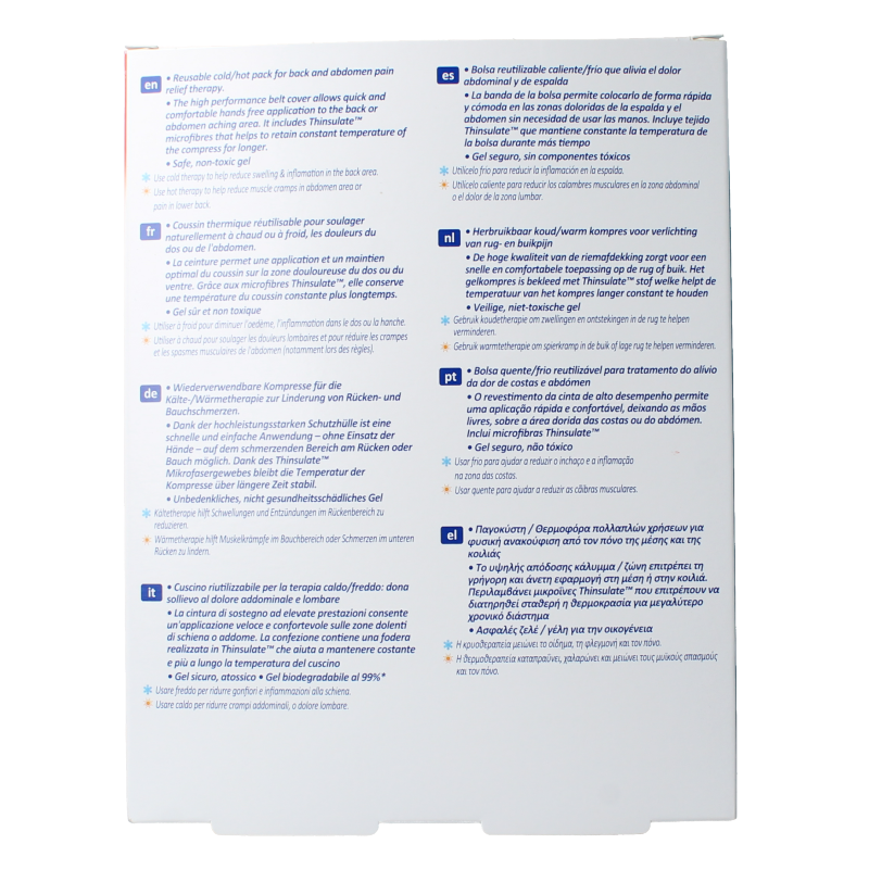 Nexcare Cold hot belt rug buik S/M - Afbeelding 3