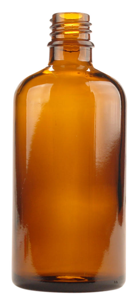 Helios Holland Flesje glas 100ml amber