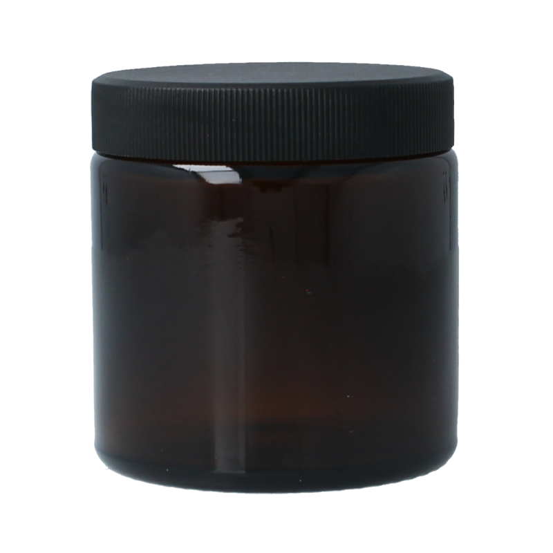 Helios Holland Zalfpot/cremepot incl deksel amb bruin glas 120ml - Afbeelding 2