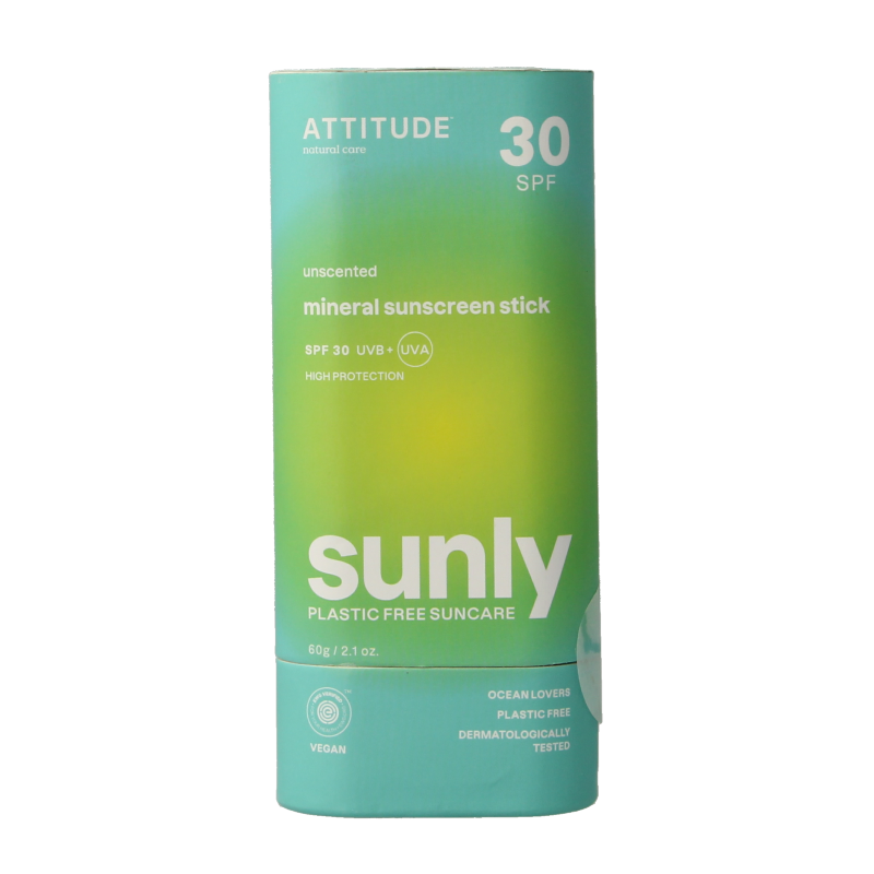Attitude Sunly zonnebrandstick SPF30 parfumvrij