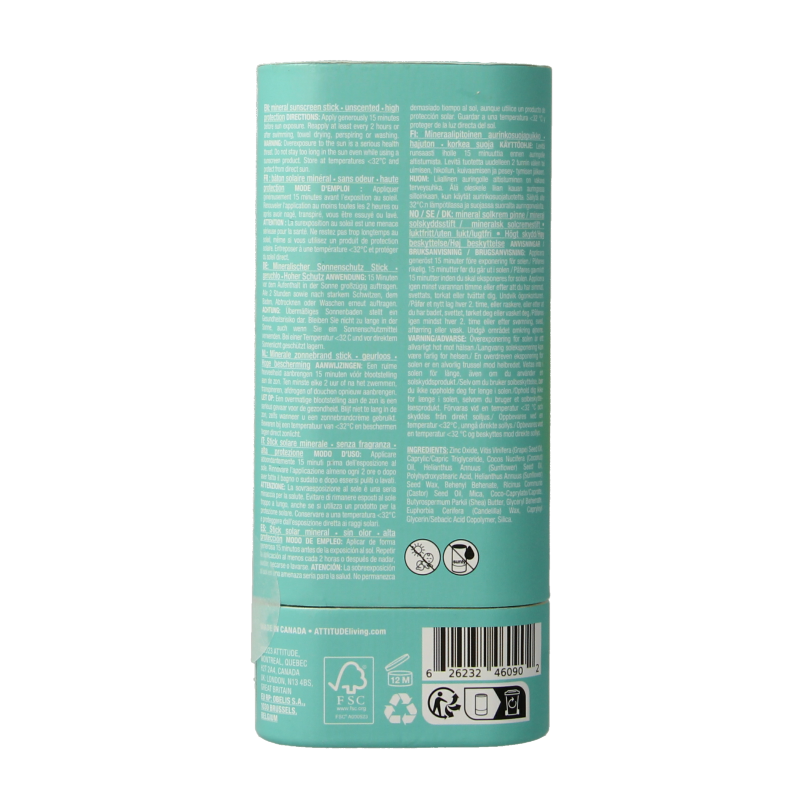 Attitude Sunly zonnebrandstick SPF30 parfumvrij - Afbeelding 2