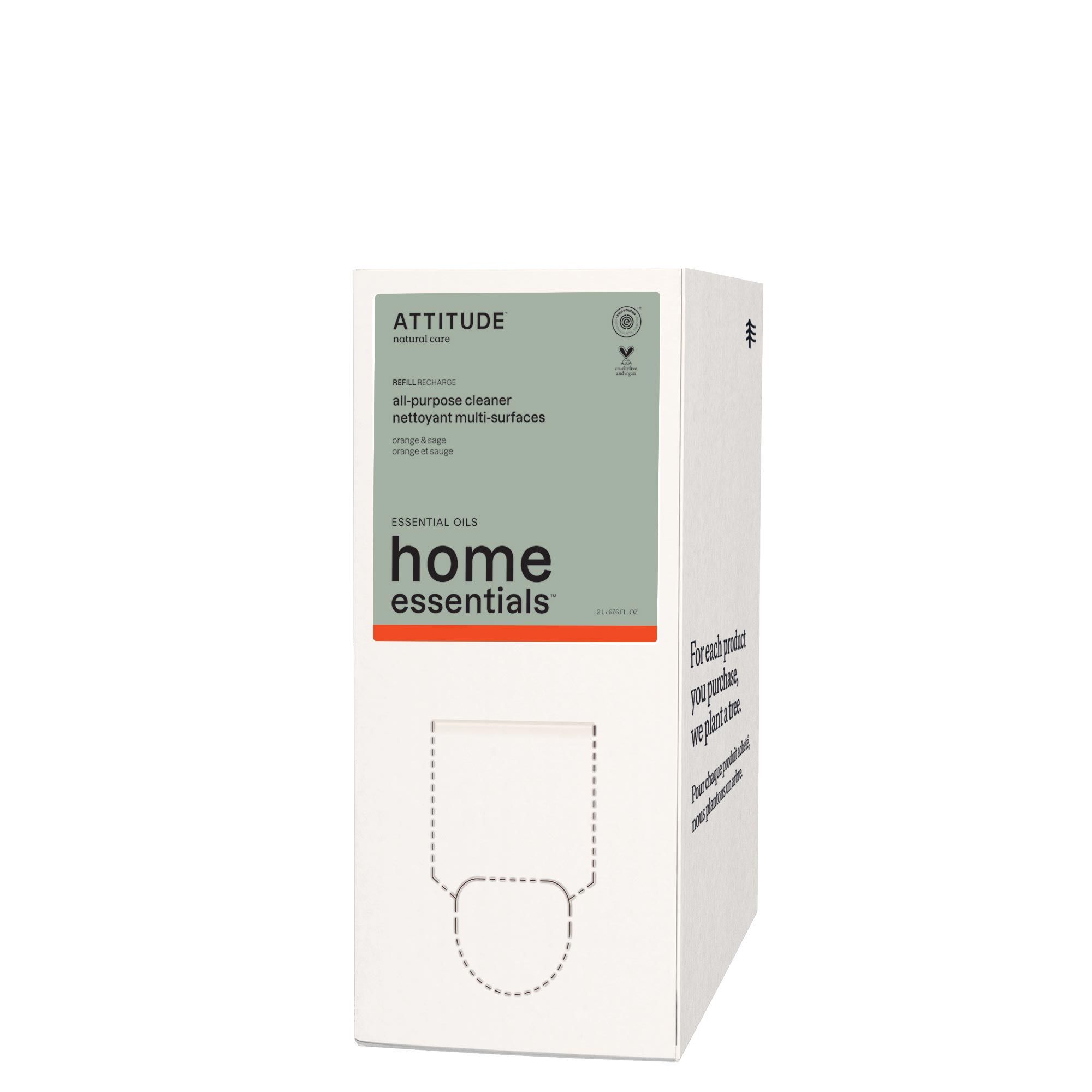 Attitude Allesreiniger sinaasappel & salie refill