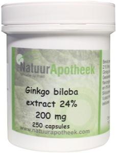 Natuurapotheek Ginkgo biloba 24% 200mg