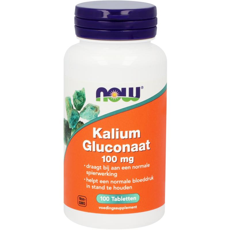 NOW Kalium gluconaat 100mg
