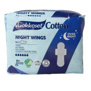 Vuokkoset Maandverband nacht wings organisch katoen