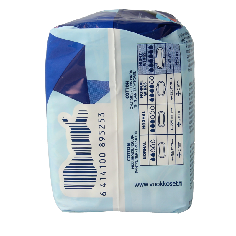 Vuokkoset Maandverband nacht wings organisch katoen - Afbeelding 2