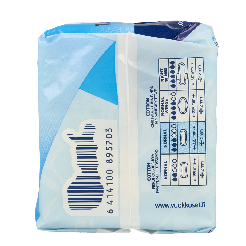 Vuokkoset Maandverband normaal organisch katoen - Afbeelding 2