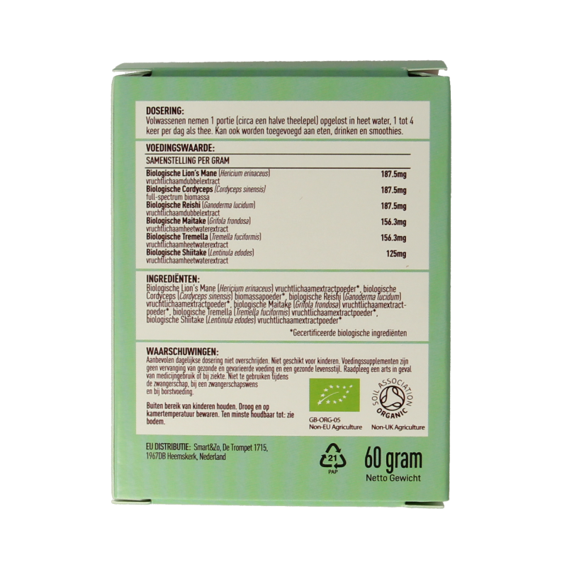 Mushrooms for Life Myco synergy poeder bio - Afbeelding 4