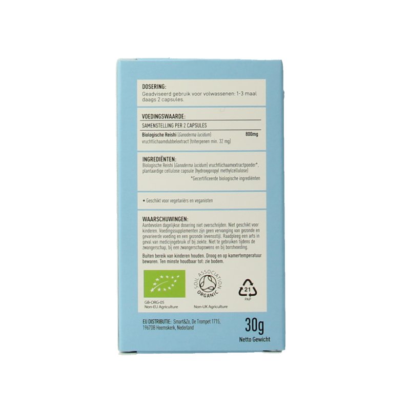 Mushrooms for Life Reishi bio - Afbeelding 3