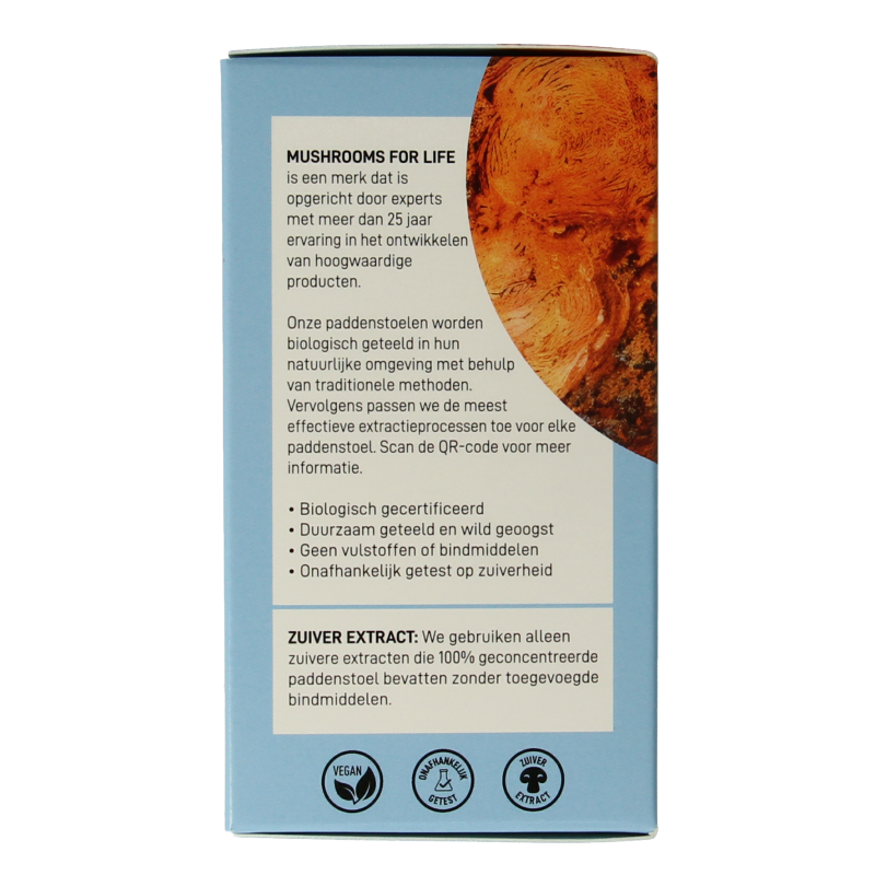 Mushrooms for Life Chaga bio - Afbeelding 3