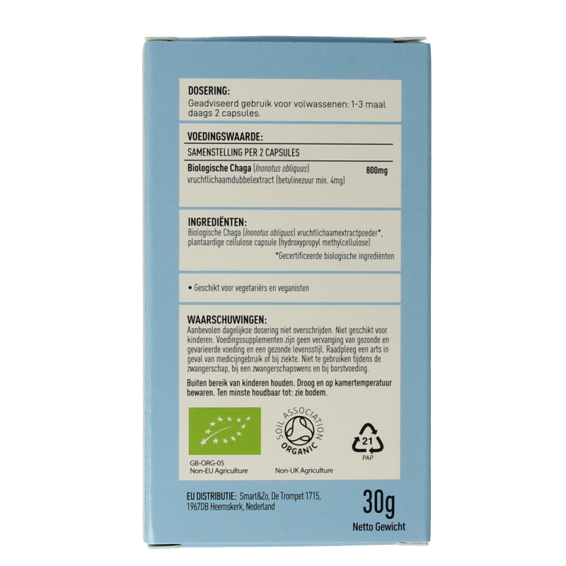 Mushrooms for Life Chaga bio - Afbeelding 4