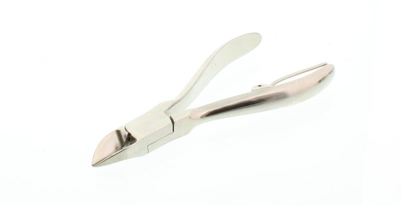 Malteser Nageltang geruite handgreep 10cm nikkel 36