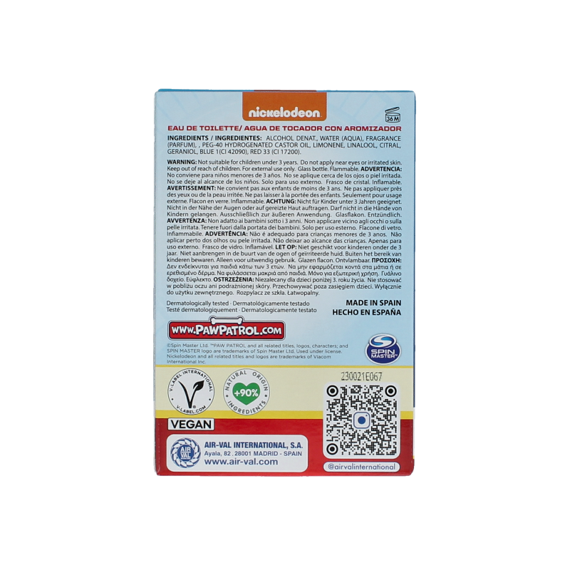 Air-Val Paw patrol eau de toilette - Afbeelding 4