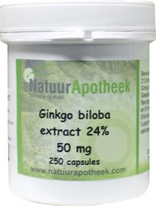 Natuurapotheek Ginkgo biloba 24% 50mg