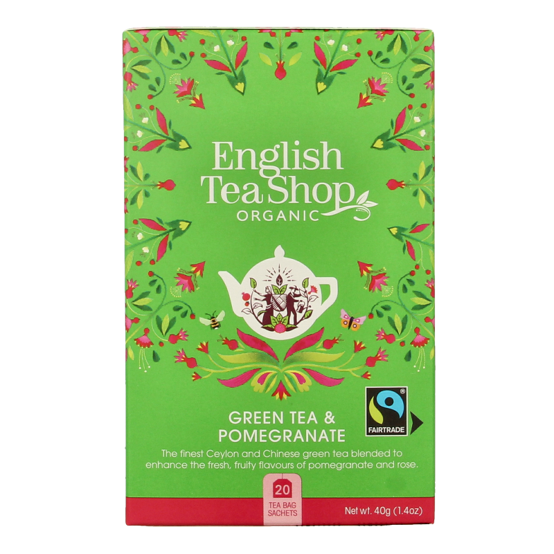 English Tea Shop Green tea pomegranate bio