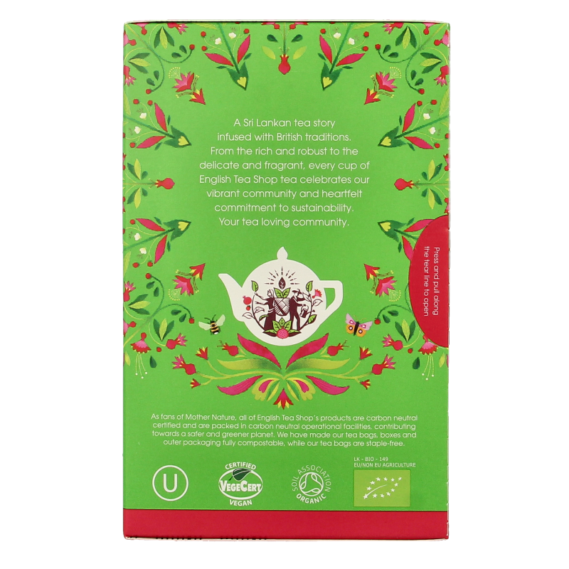 English Tea Shop Green tea pomegranate bio - Afbeelding 4