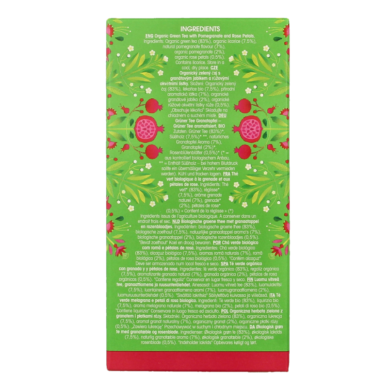 English Tea Shop Green tea pomegranate bio - Afbeelding 5