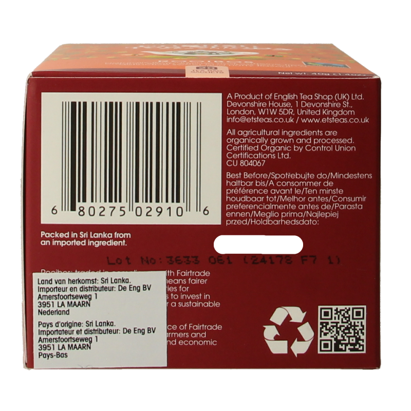 English Tea Shop Rooibos bio - Afbeelding 5
