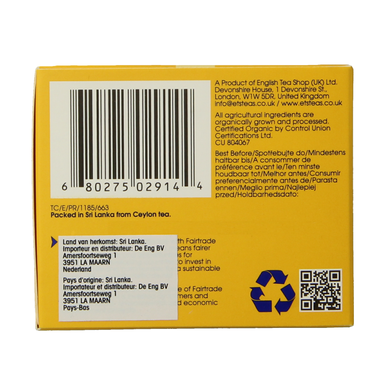 English Tea Shop Earl grey bio - Afbeelding 5